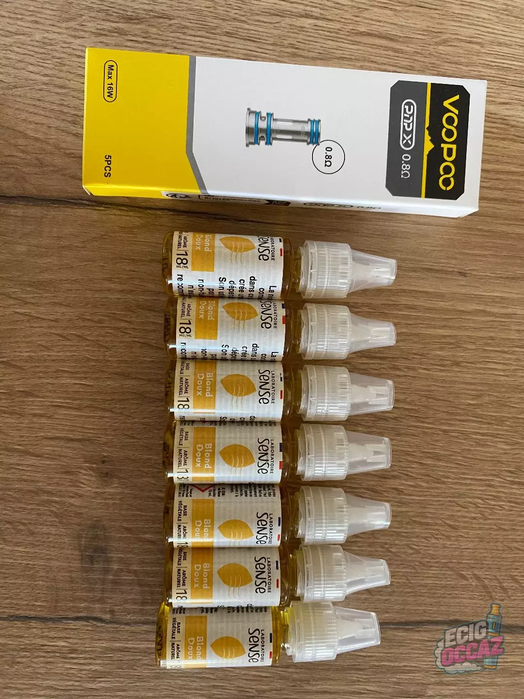 E-Liquides Sense et pack de résistances