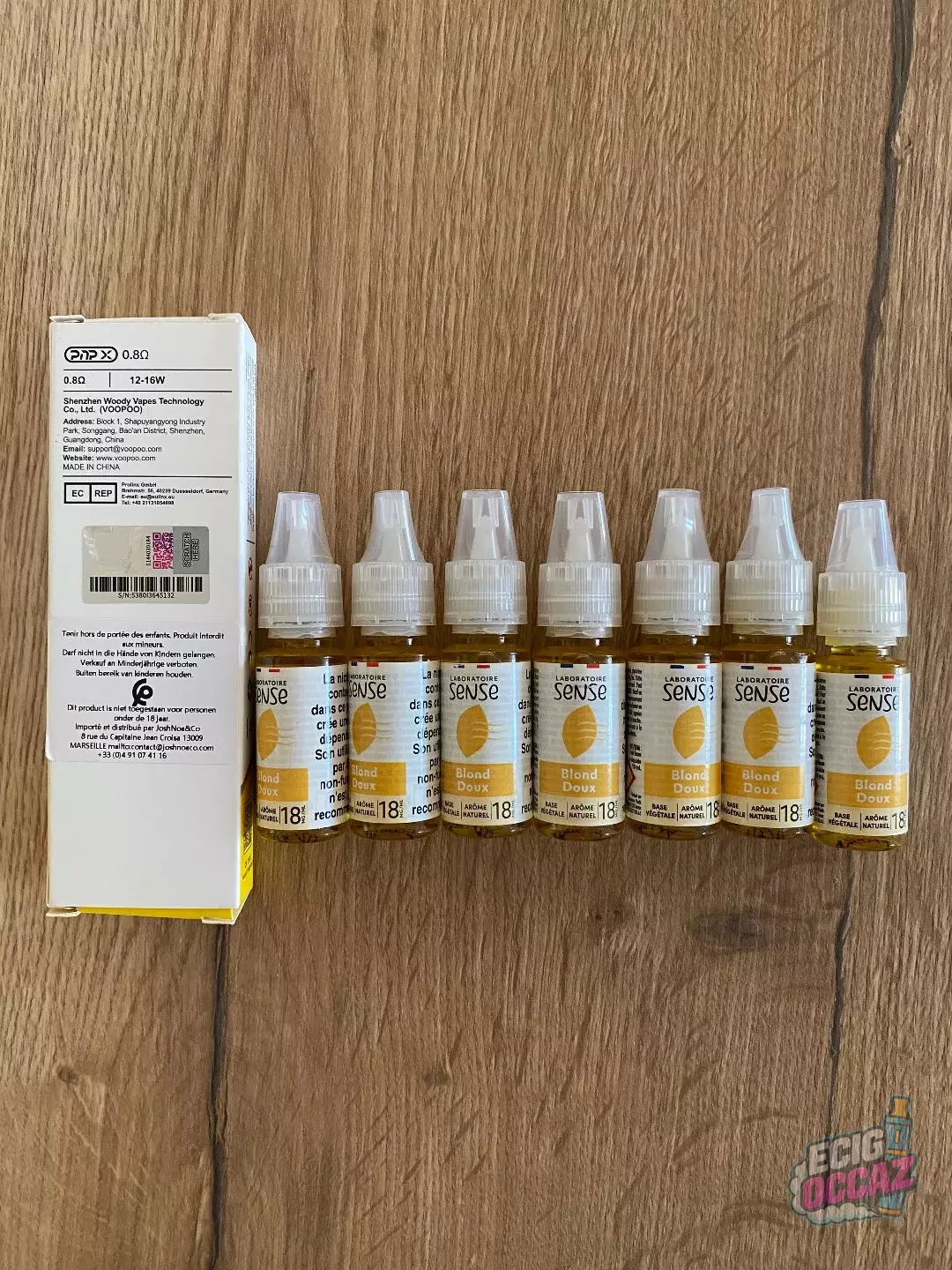 E-Liquides Sense et pack de résistances