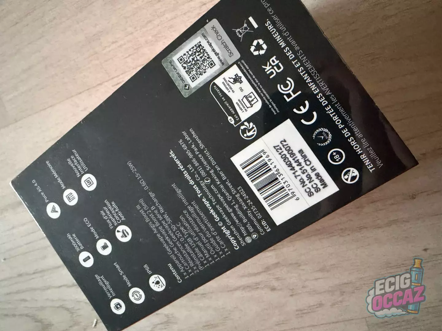 GEEVAPE AEGIS BOOST III KIT 5ml 60W Black