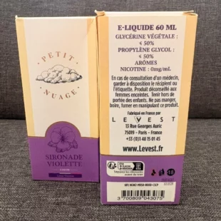 Sirop de violette limonade fraiche  - Petit Nuage - 60ml - 0% nicotine