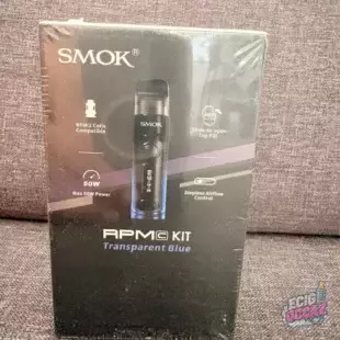 cigarette électronique RPM C KIT SMOK transparent blue
