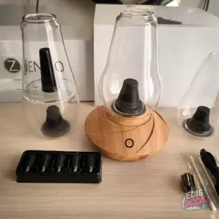 Vaporisateur Zenco Duo Wood + Verre Flow additionnel (Servi 1 fois)