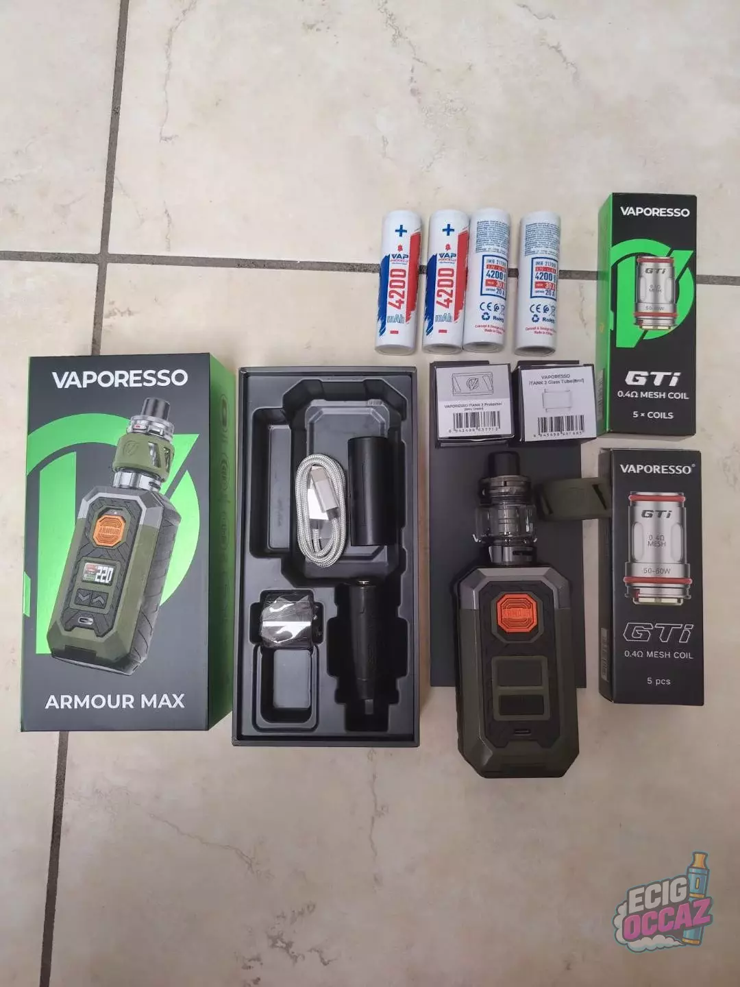 Kit Vaporesso Armour Max Itank 2 + accessoires