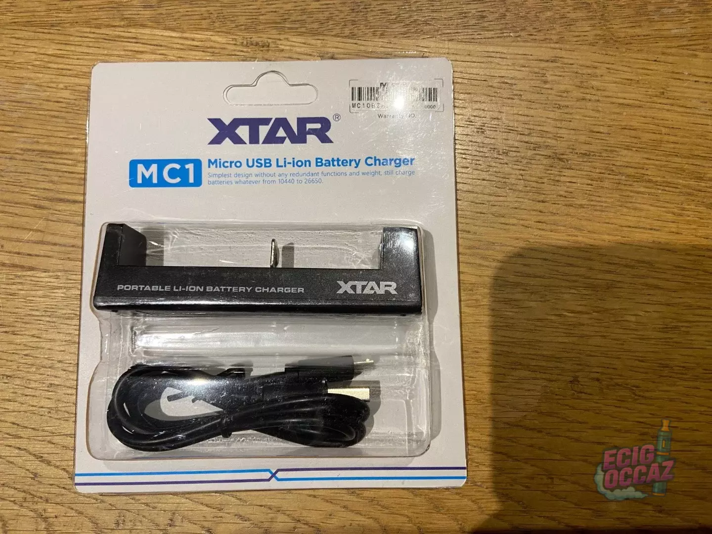 Chargeur de batterie MC1 Xtar USB 3.6V 3.7V – 1 slot – Xtar