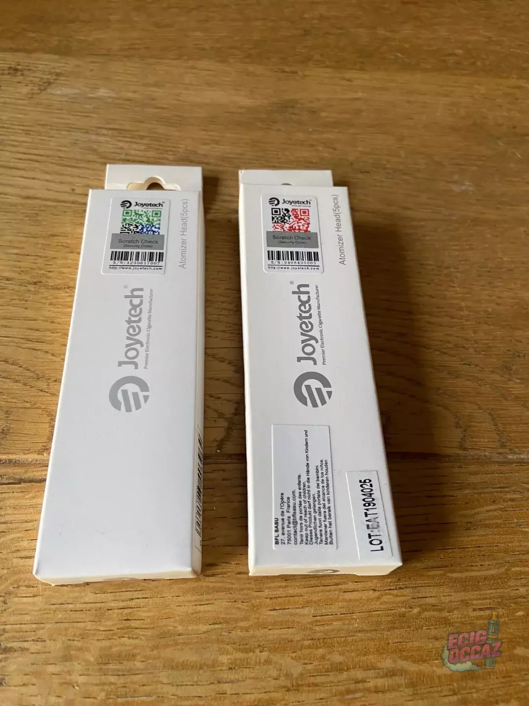 Boite de 5 X Résistances JOYETECH EXM 0,4 ohm