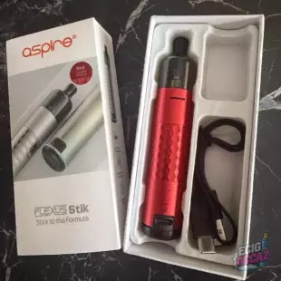 Aspire Flexus Stik rouge – Très bon état – Boîte + câble