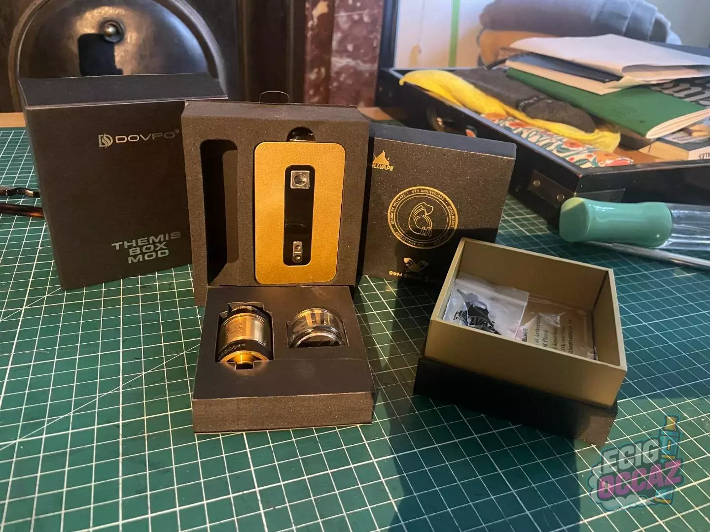 Pack Themis Box mod + Atomiseur Dead Rabbit V3 RTA Hellvape