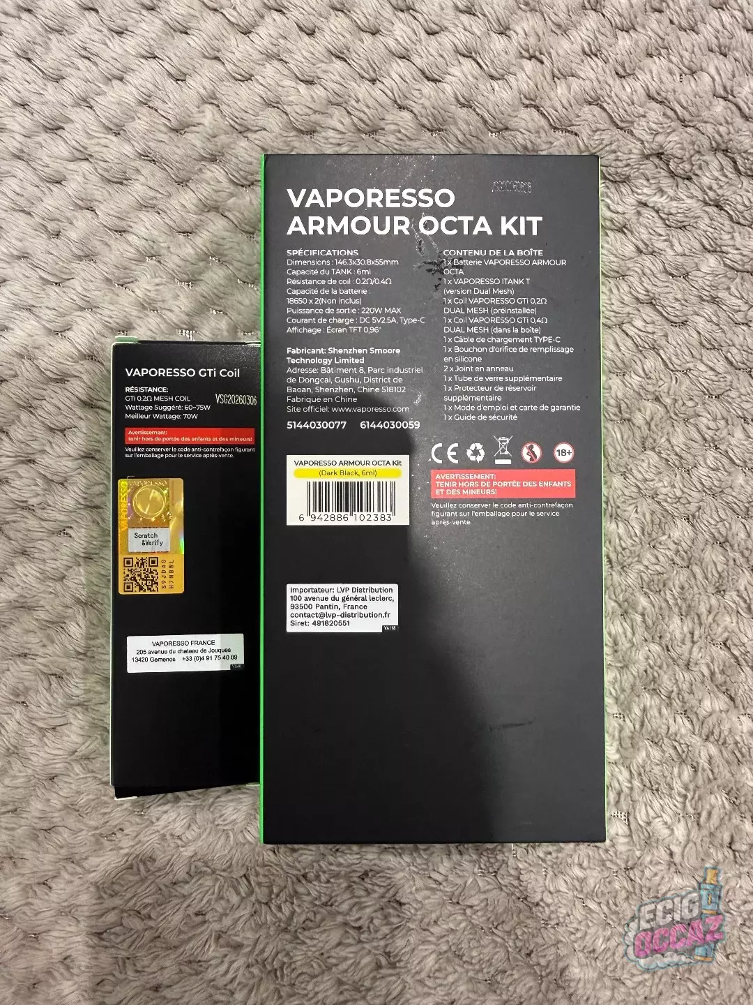 Kit complet armour octa – vaporesso