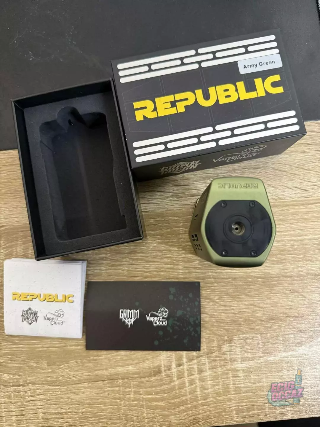 Vaperz Cloud x Grimm Green Republic Squonk Dual – Army Green