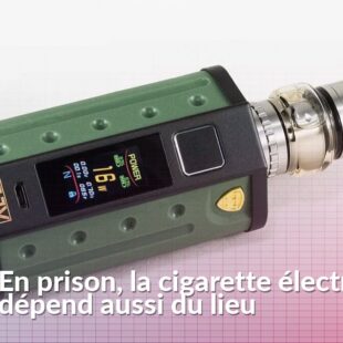 Cigarette électronique devant les barreaux d’un établissement pénitentiaire