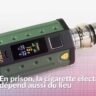 Cigarette électronique devant les barreaux d’un établissement pénitentiaire