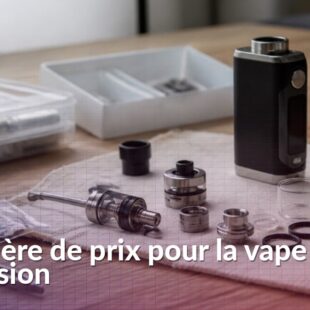Matériel de vape d’occasion avec cigarette électronique et accessoires