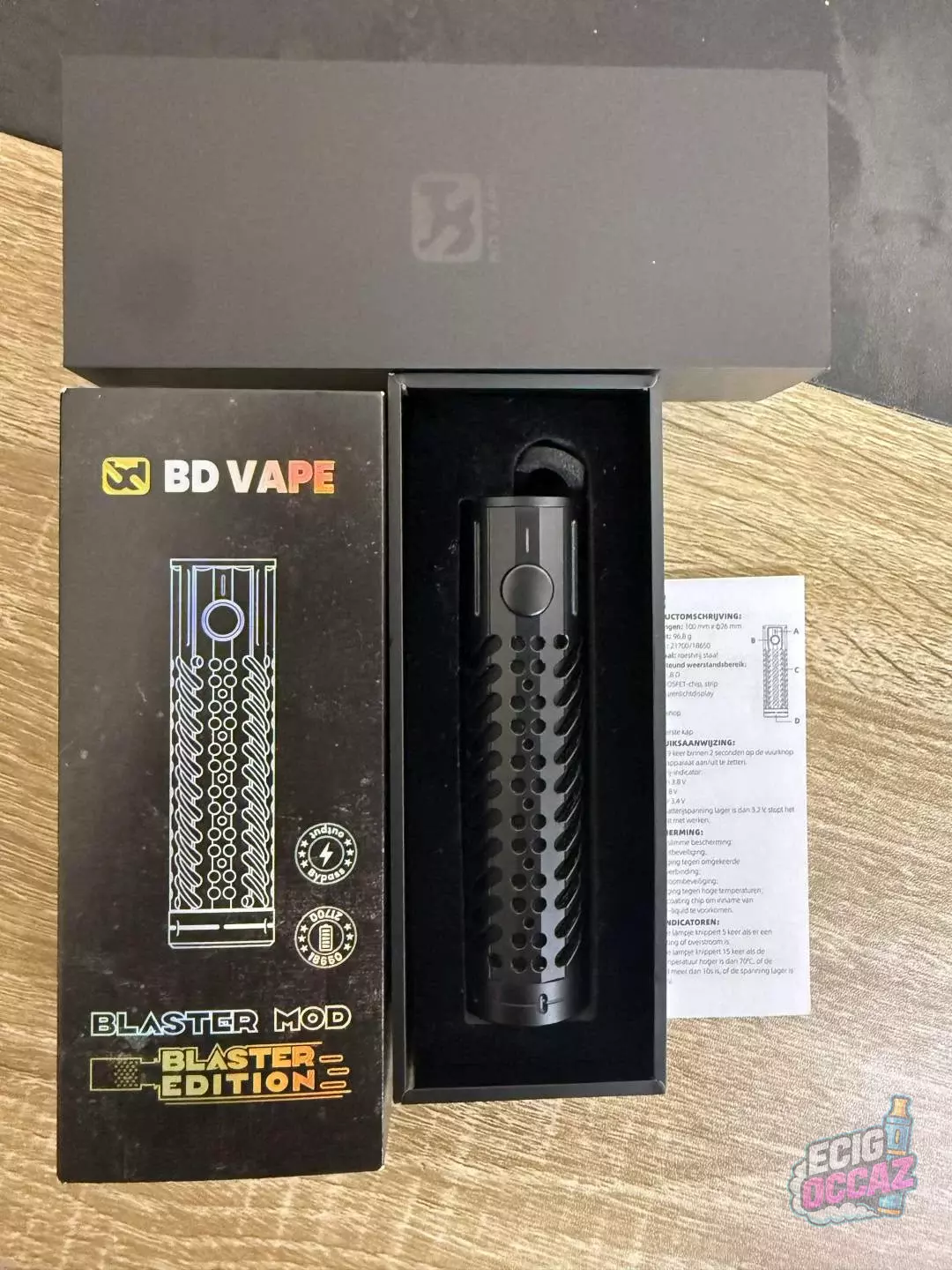 BD Vape Blaster Mod – Blaster Edition Noir