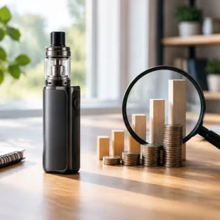 Illustration IA : Ecig Cote : découvrez enfin combien vaut votre cigarette électronique d’occasion