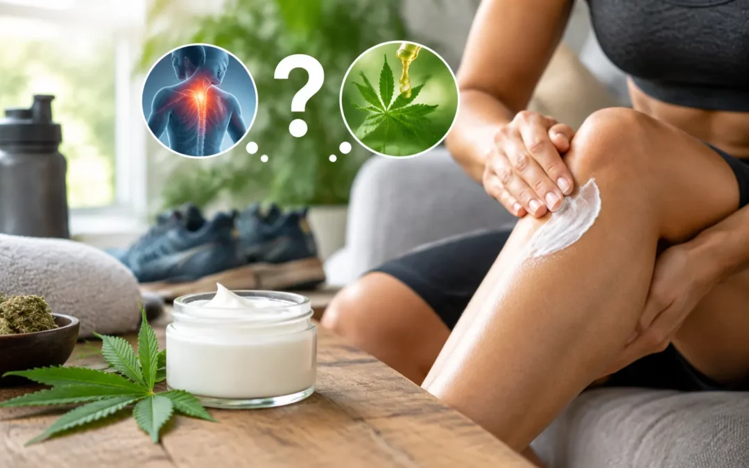 Illustration IA : Efficacité de la crème au CBD contre la douleur : mythe ou réalité ?
