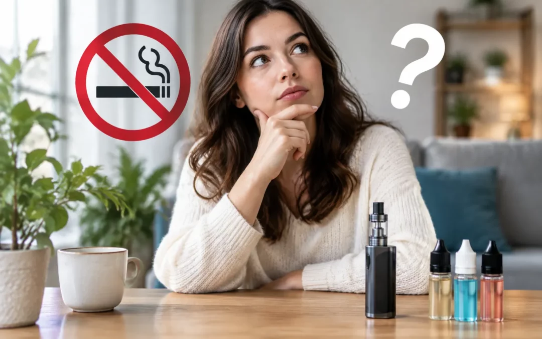 Illustration IA : Est-il judicieux pour un non-fumeur de se mettre à la cigarette électronique ?