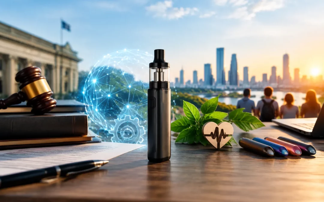 Illustration IA : L'avenir de la vape : quelles perspectives pour ce phénomène en pleine évolution ?