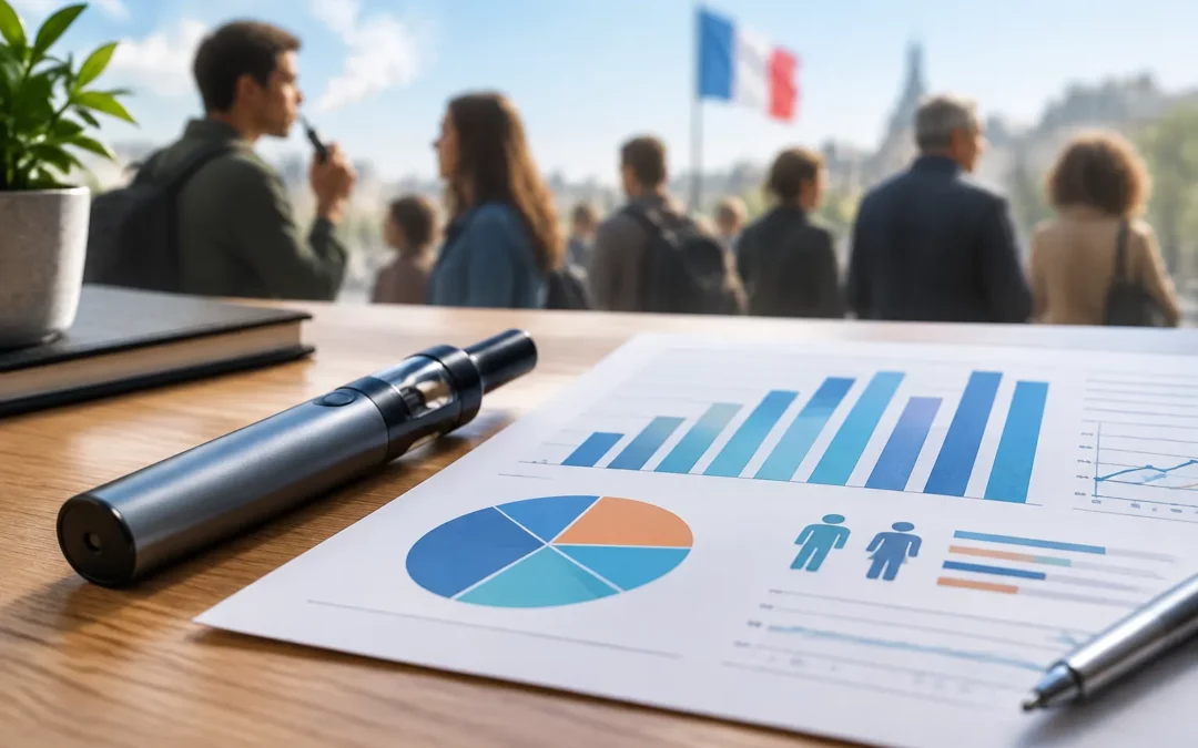 Illustration IA : Le baromètre 2024 de Santé publique France révèle les dernières tendances de la vape