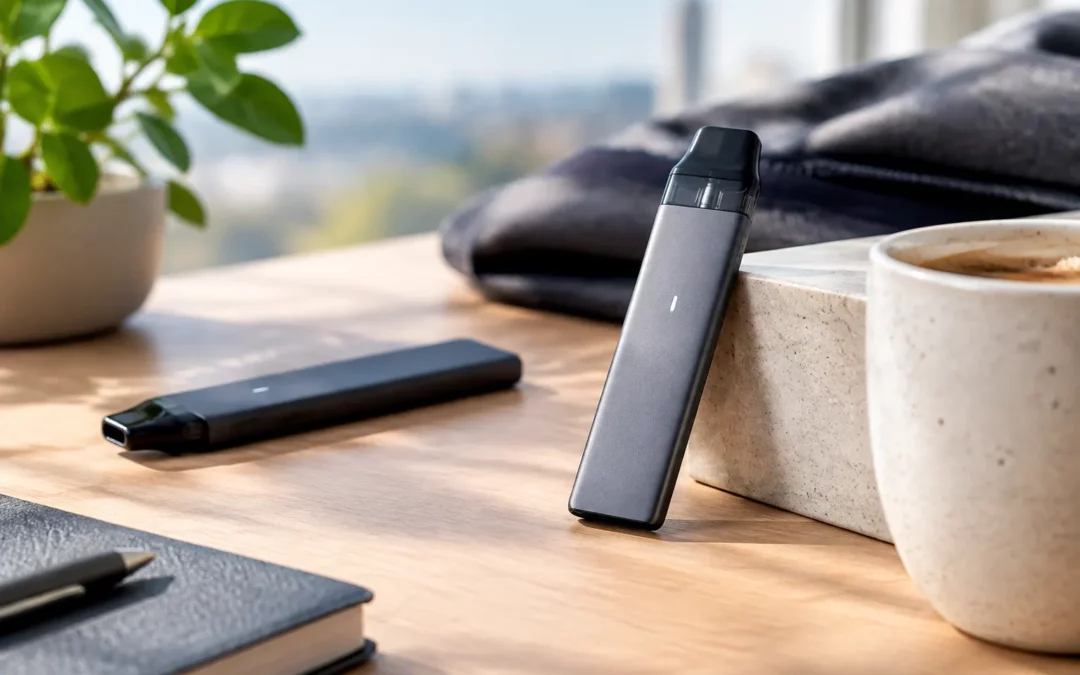 Illustration IA : Les bienfaits des cigarettes électroniques à profil plat