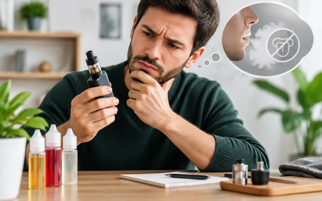 Illustration IA : Pourquoi mon e-liquide a-t-il perdu sa saveur ? Comprendre et résoudre le problème