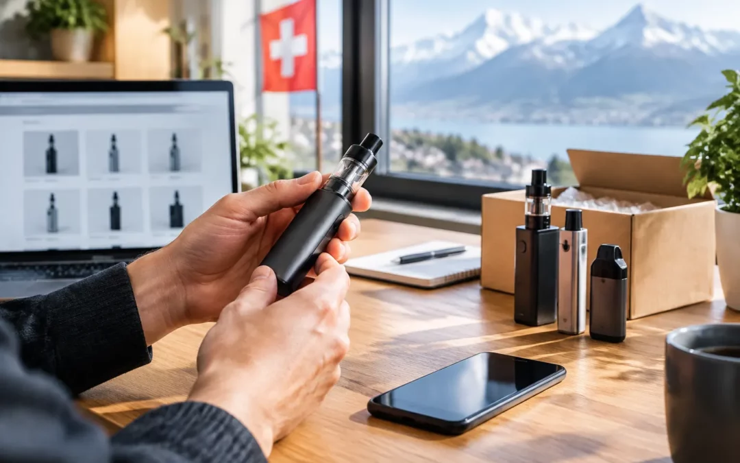 Illustration IA : Revendre sa cigarette électronique en Suisse : comment utiliser Ecig-occaz ?