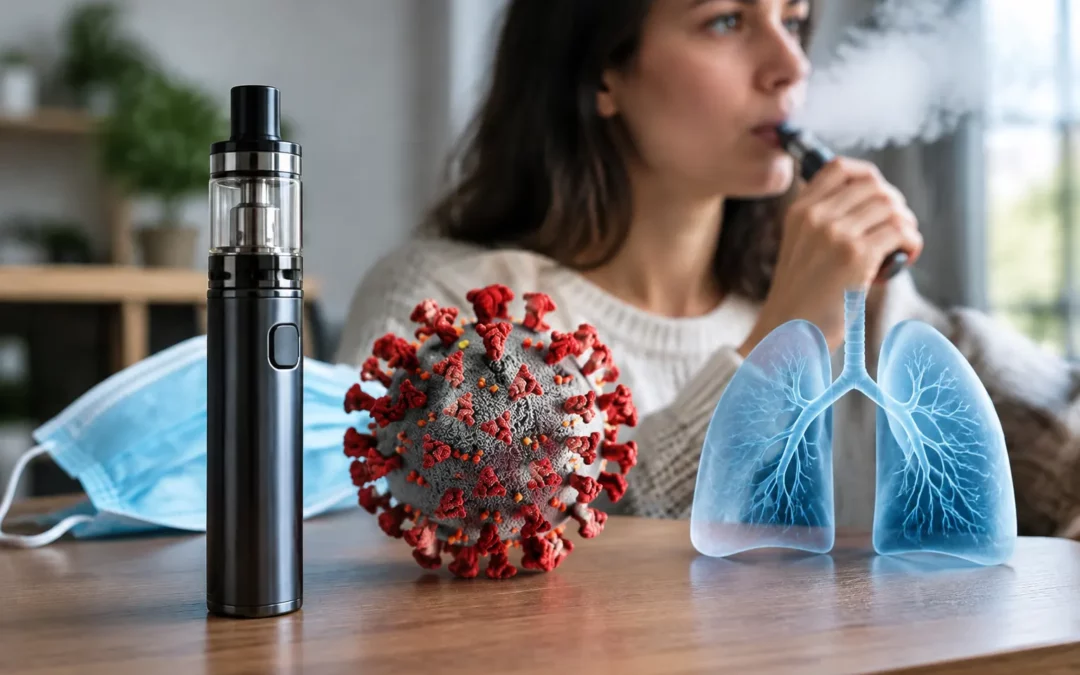 Illustration IA : Risques associés à l'utilisation des cigarettes électroniques durant la pandémie de COVID-19