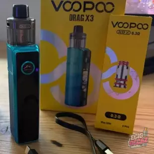 VOOPOO Drag X3 – État impeccable + accu 18650 + résistances neuves