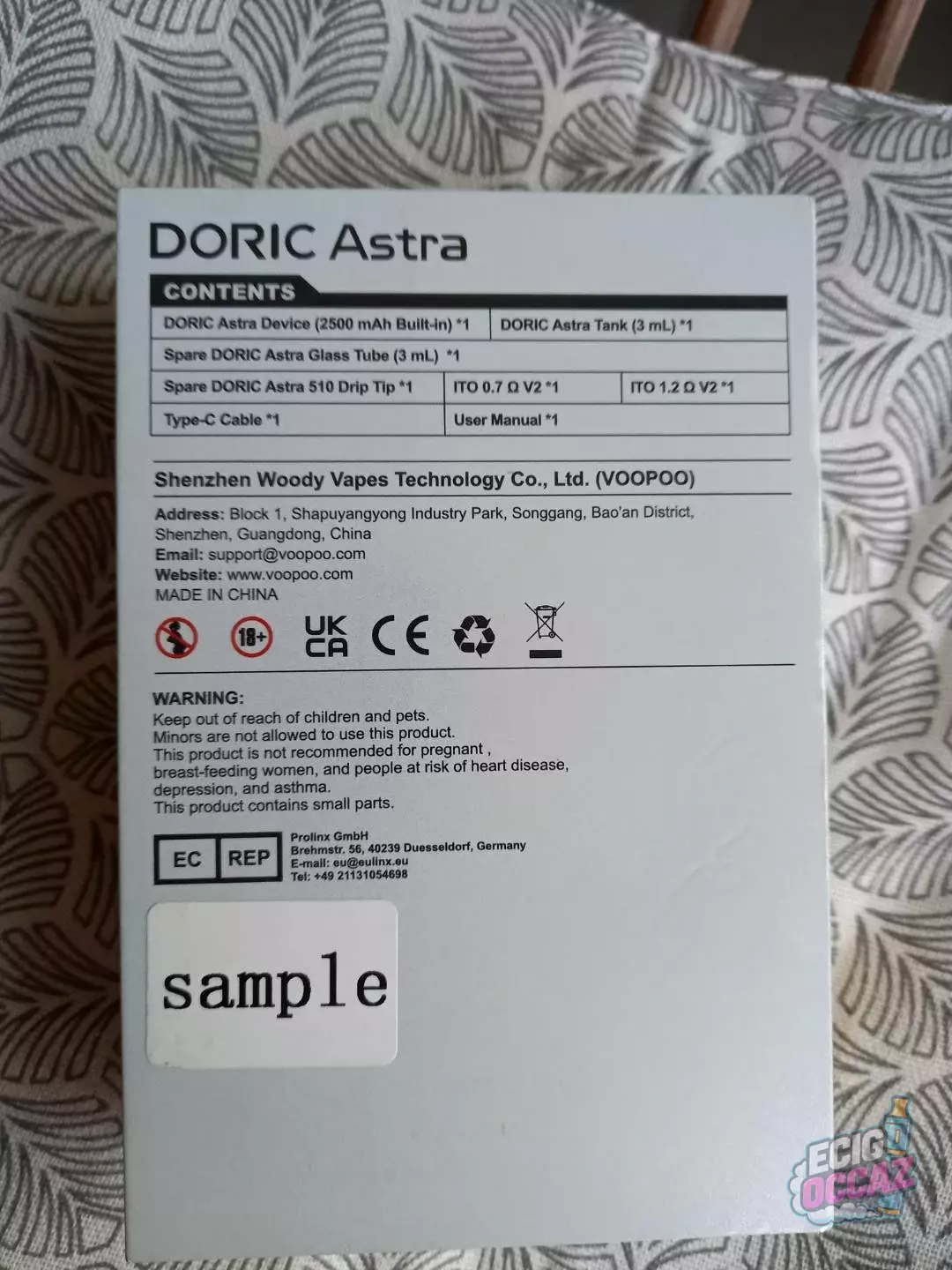 Voopoo doric astra rose neuve