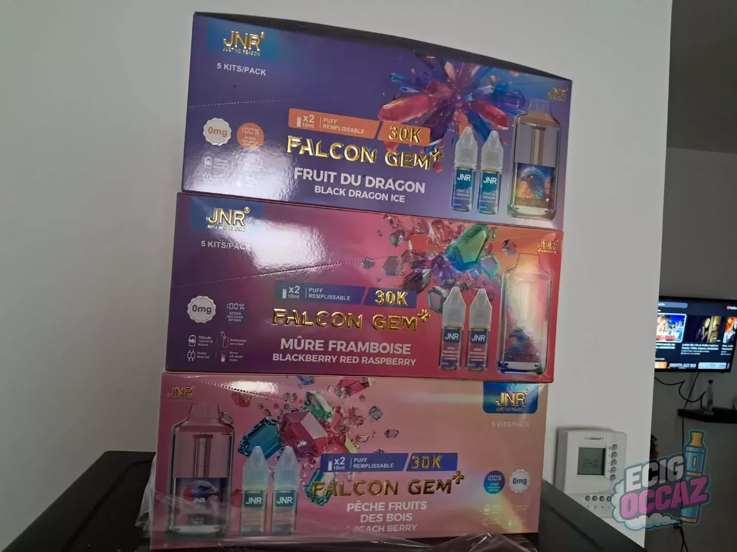 Vente 3 packs puff electronique rechargeable