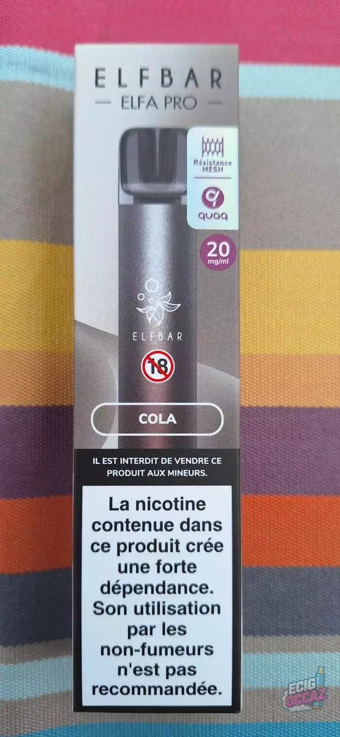 Kit Elfa Pro Elfbar NEUF Cola