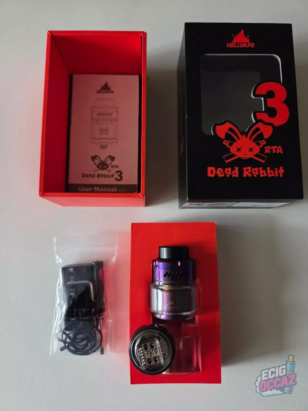 Atomiseur Dead Rabbit 3 RTA Hellvape Purple