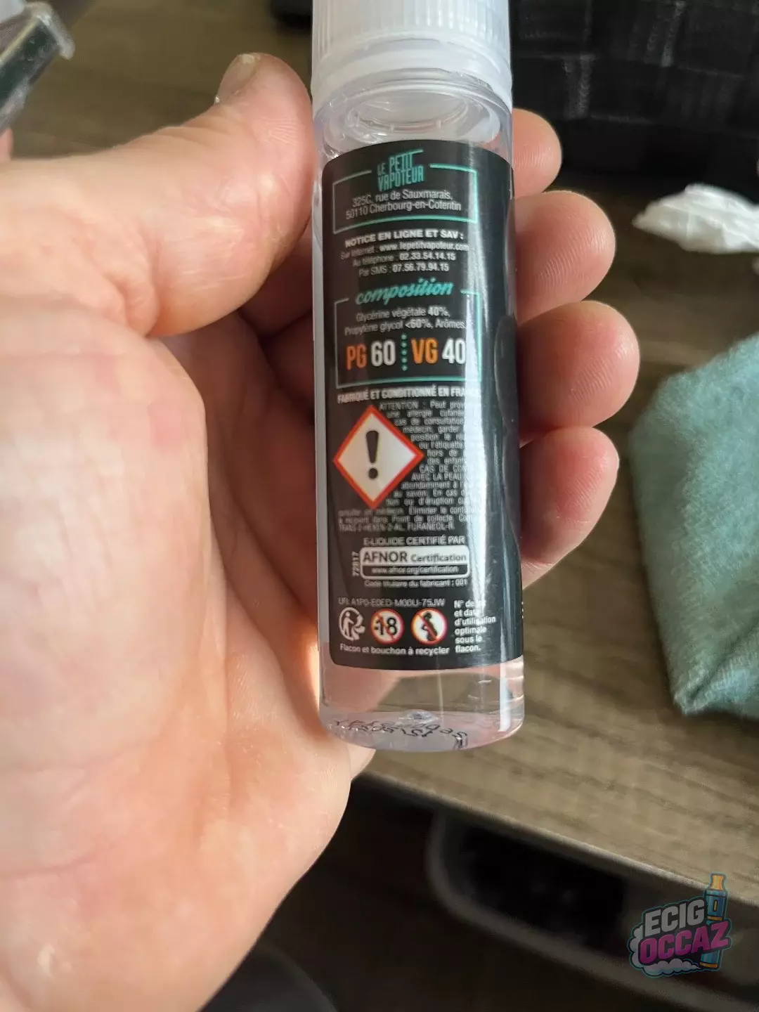 E-liquide pomme