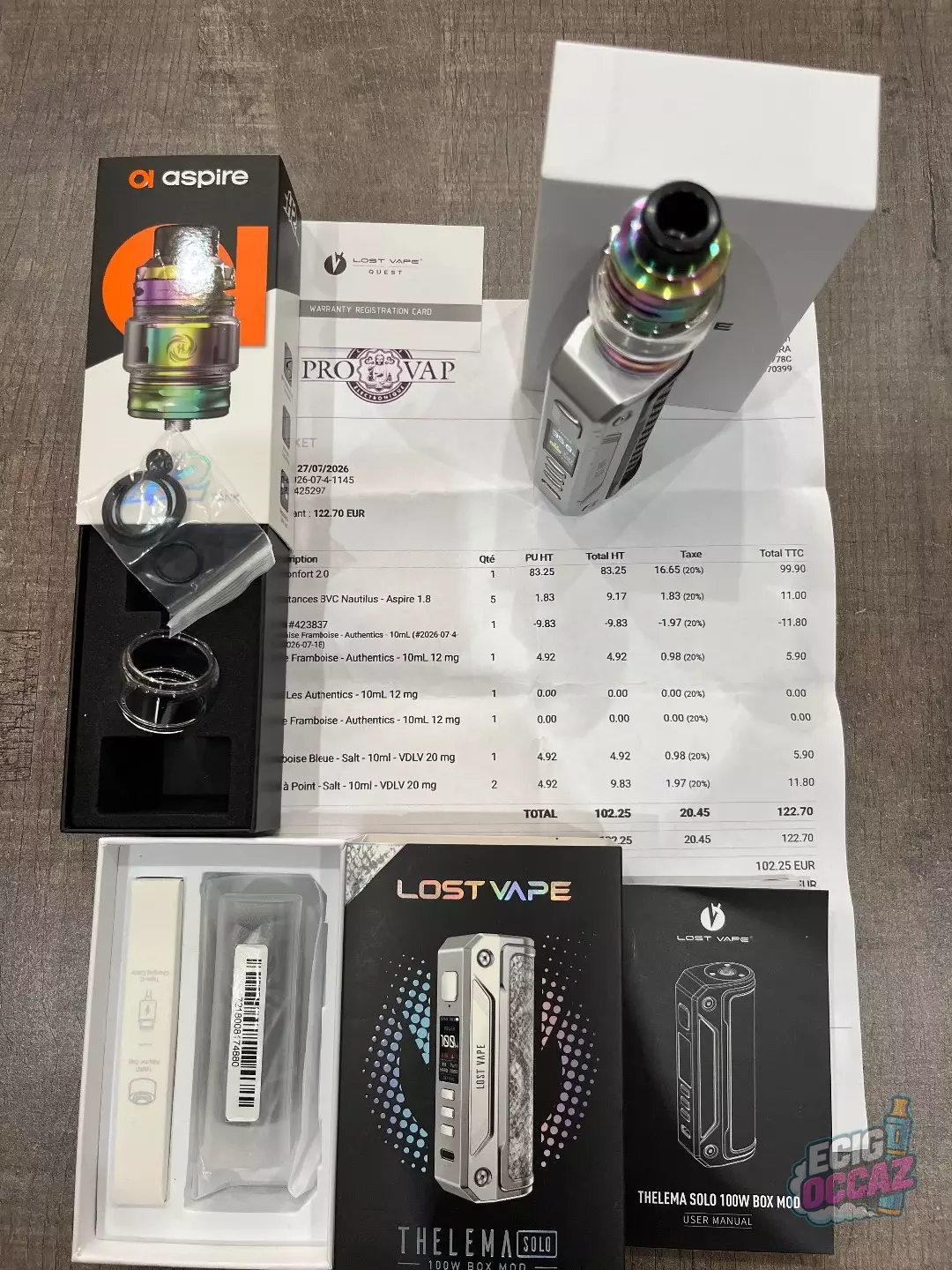 Thelema solo 100w Lost vape/H2