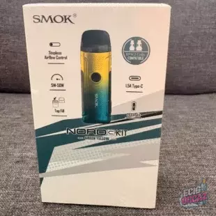 cigarette électronique NORD C KIT SMOK green Yellow