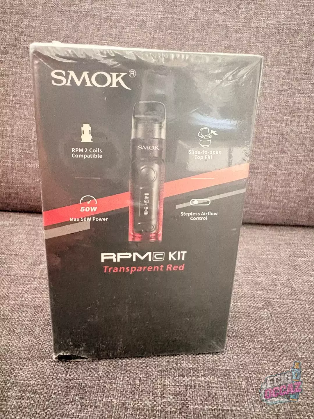 cigarette électronique RPM C KIT SMOK transparent red