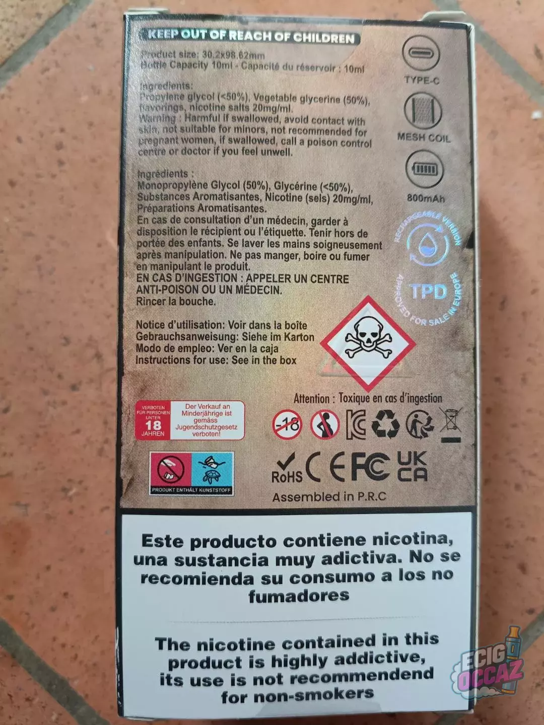 Vend vape ben northon neuve