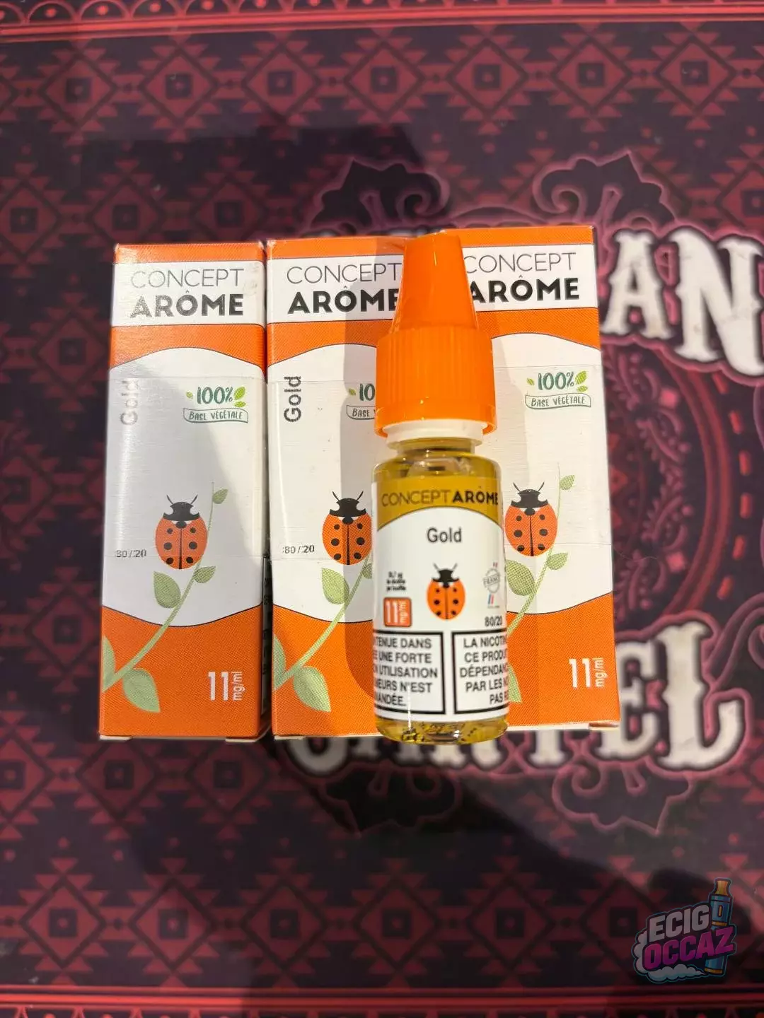 E liquide 10 ml Concept Arôme Tabac Gold 11MG