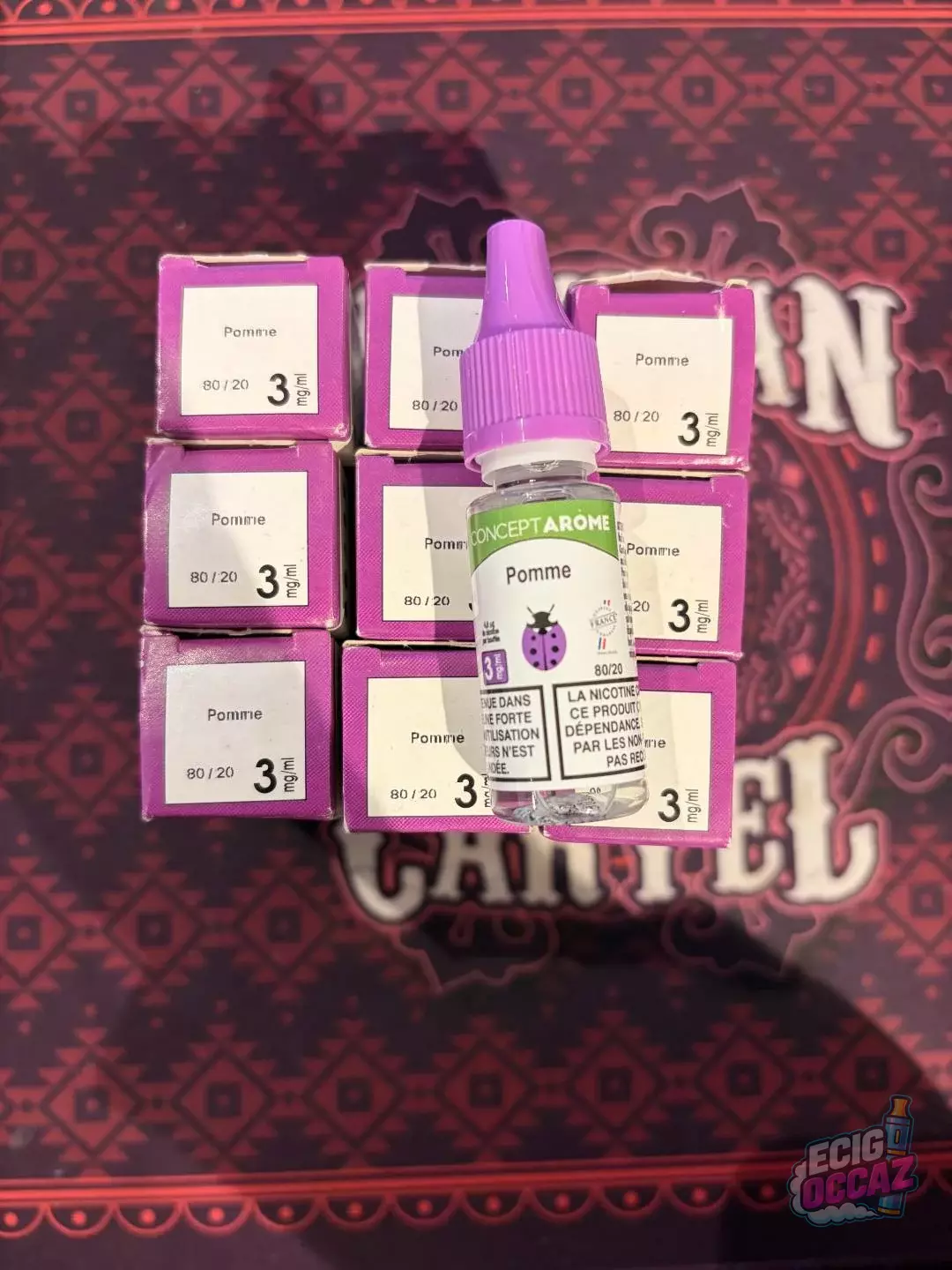 E liquide 10 ml Concept Arome Pomme 3 MG