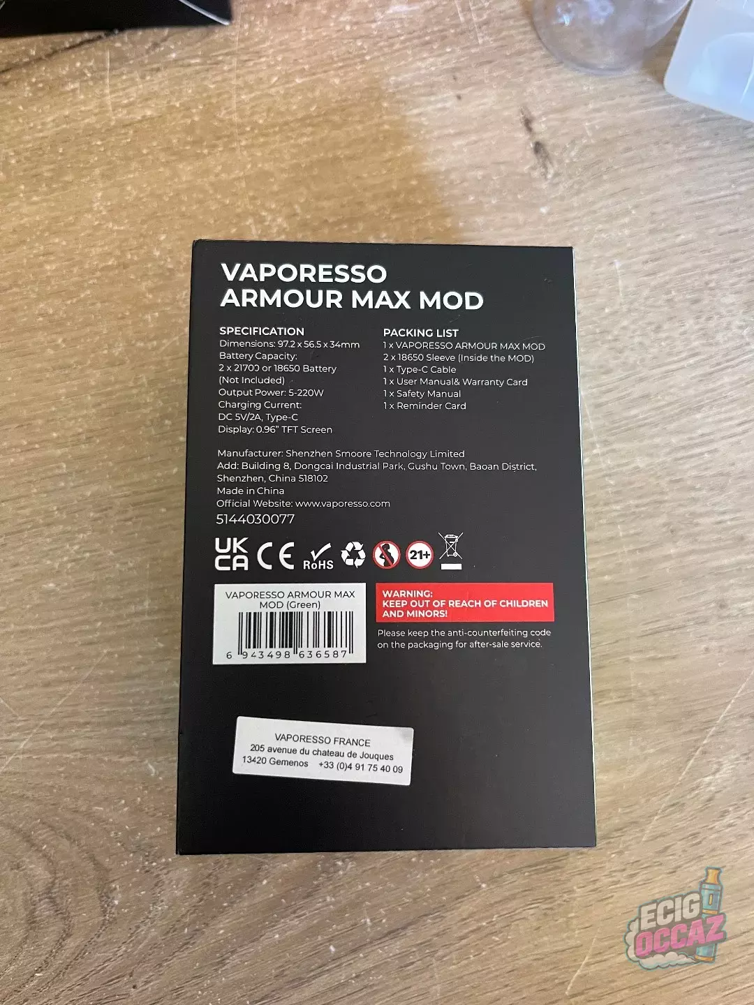 Vaporesso Armour Max Mod