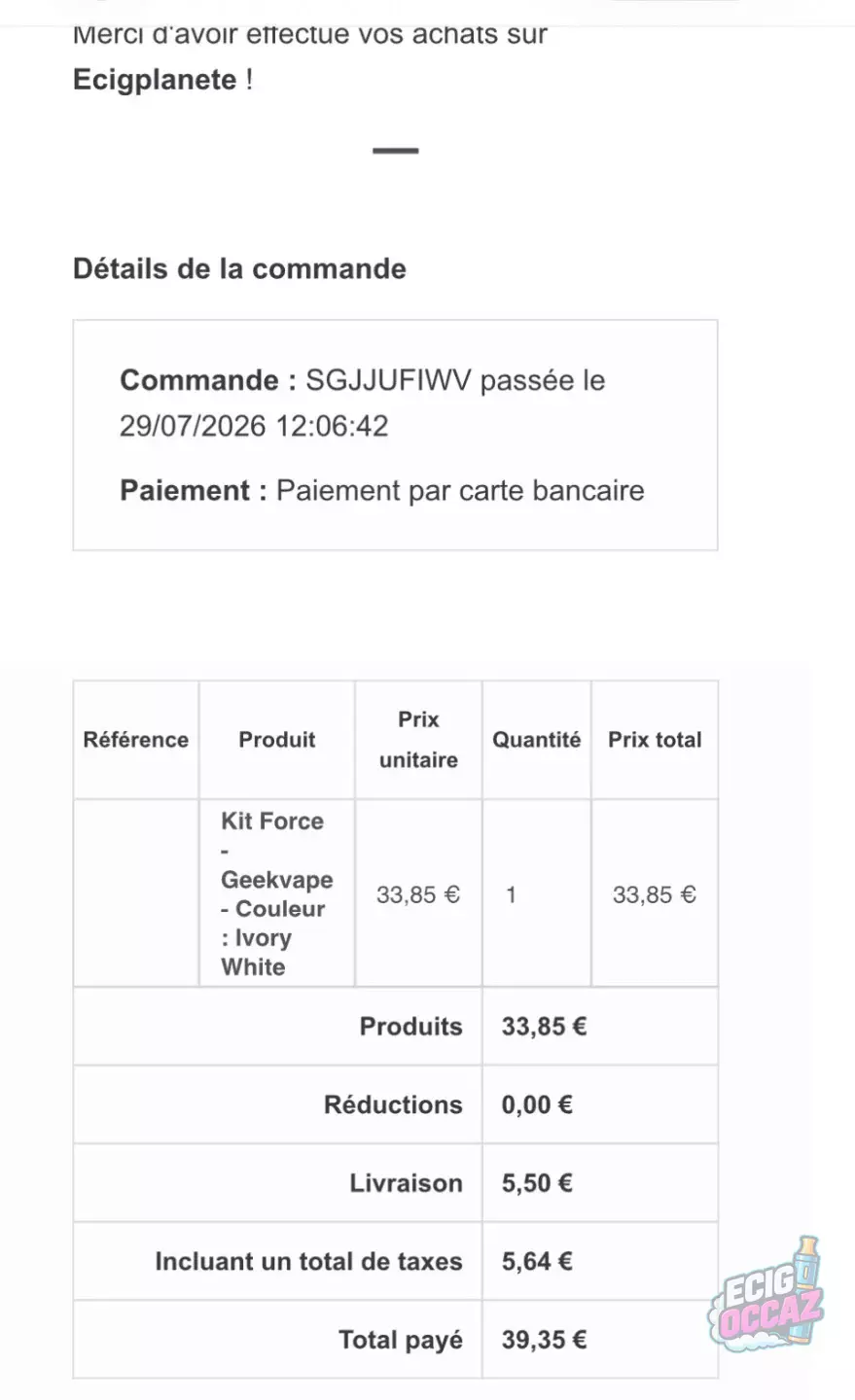 Geekvape Aegis Force + Liquide