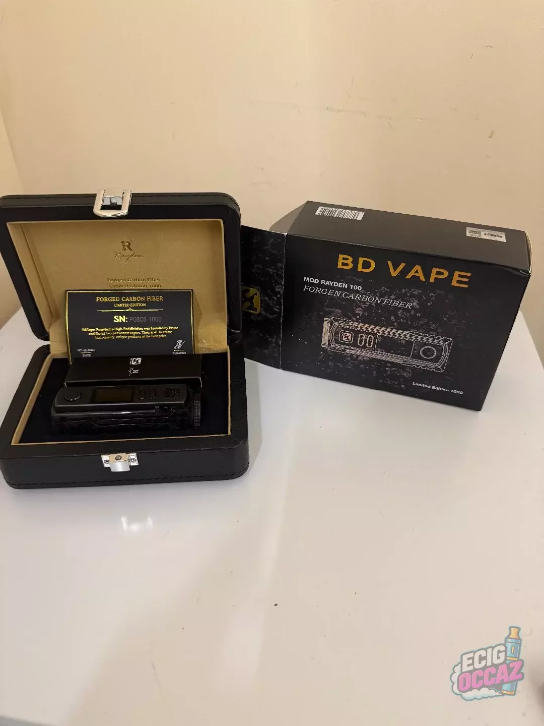 BD Vape Rayden 100 Forged Carbon Fiber – Édition limitée n° 0808/1000