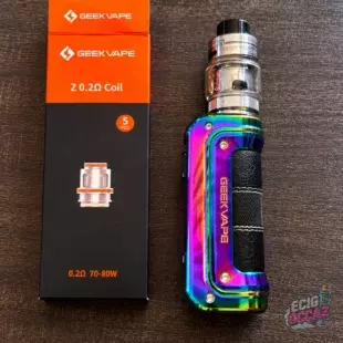 GeekVape Aegis + clearomiseur – Rainbow – Très bon état