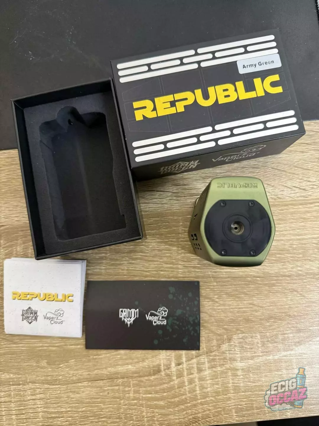 Vaperz Cloud x Grimm Green Republic Squonk Dual – Army Green