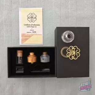 dotMod dotRDA Single Coil Gold 22mm – Complet + Certificat #8456 – RDA Collector